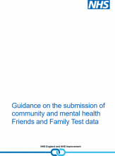 Guidance on the submission of community and mental health Friends and Family Test data